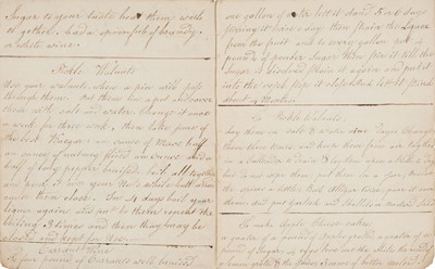 Lot 299 - Cookery Receipts. A manuscript cookery receipt book compiled by Ann Marston of Enderby...