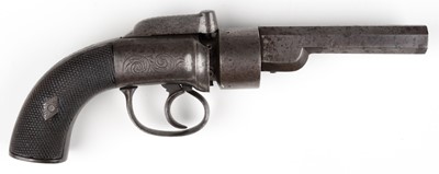 Lot 360 - Revolver. A Victorian transitional percussion revolver, circa 1850