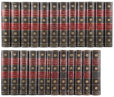 Lot 278 - Voltaire (Francois Marie Arouet de). Works, 35 volumes bound in 18, 1761-65
