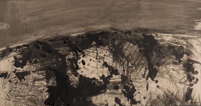 Lot 242 - Inlander (Henry, 1925-1983). Hillside, 1937, pen, black ink, grey ink and grey wash...