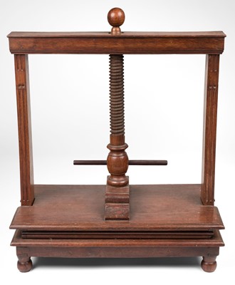 Lot 226 - Book press. A book press, 19th-century