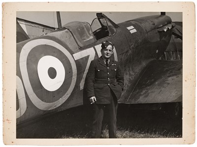 Lot 20 - Battle of Britain. Spitfire Pilot's Logbook, Sergeant S Baxter, 222 Sqd, Killed in Action 14/9/1940