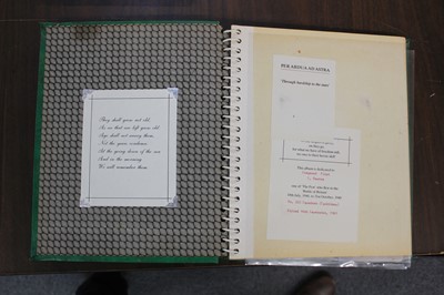 Lot 20 - Battle of Britain. Spitfire Pilot's Logbook, Sergeant S Baxter, 222 Sqd, Killed in Action 14/9/1940