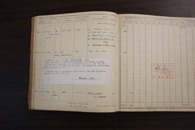 Lot 20 - Battle of Britain. Spitfire Pilot's Logbook, Sergeant S Baxter, 222 Sqd, Killed in Action 14/9/1940
