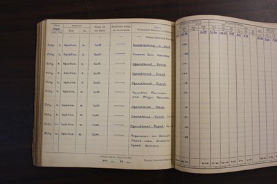 Lot 20 - Battle of Britain. Spitfire Pilot's Logbook, Sergeant S Baxter, 222 Sqd, Killed in Action 14/9/1940
