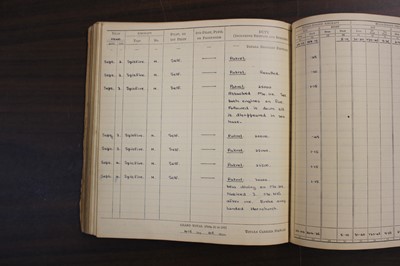 Lot 20 - Battle of Britain. Spitfire Pilot's Logbook, Sergeant S Baxter, 222 Sqd, Killed in Action 14/9/1940