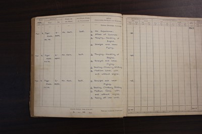 Lot 20 - Battle of Britain. Spitfire Pilot's Logbook, Sergeant S Baxter, 222 Sqd, Killed in Action 14/9/1940