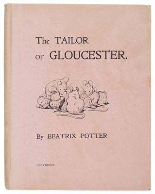 Lot 7 - Potter (Beatrix). The Tailor of Gloucester, 1st privately printed edition, December 1902