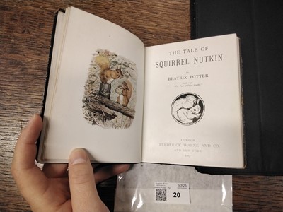 Lot 20 - Potter (Beatrix). The Tale of Squirrel Nutkin, 1st deluxe edition, 1903, rare trial binding