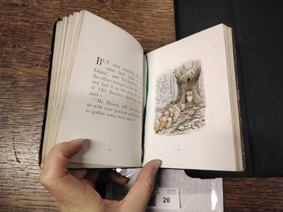 Lot 20 - Potter (Beatrix). The Tale of Squirrel Nutkin, 1st deluxe edition, 1903, rare trial binding