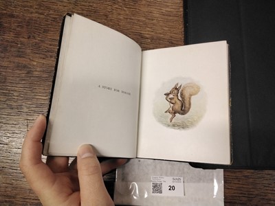 Lot 20 - Potter (Beatrix). The Tale of Squirrel Nutkin, 1st deluxe edition, 1903, rare trial binding