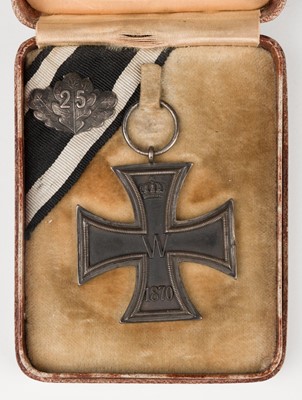 Lot 210 - Germany, Prussia, Iron Cross 1870, Second Class breast badge, silver with iron centre, 45 x 45 mm