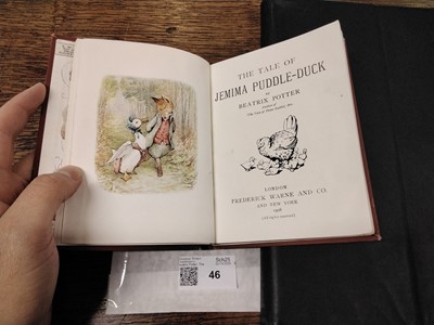 Lot 46 - Potter (Beatrix). The Tale of Jemima Puddle-Duck, 1st deluxe edition, 1908