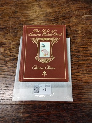 Lot 46 - Potter (Beatrix). The Tale of Jemima Puddle-Duck, 1st deluxe edition, 1908