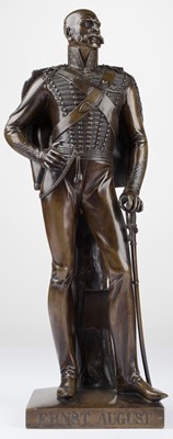 Lot 278 - Hesemann (1814-1856). Ernest August I, King of Hannover, 1847, a fine bronze sculpture