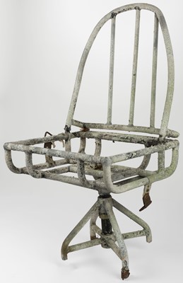 Lot 49 - Aircraft seat. A WWII aircraft seat, probably from a Vickers Wellington bomber