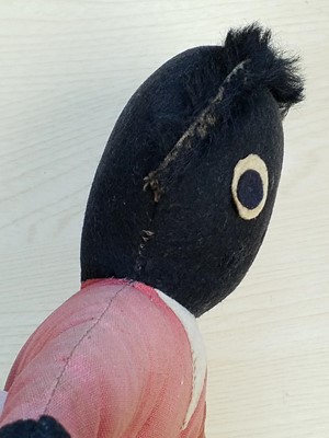 Lot 131 - Gollywog. An early 19th century gollywog, with card inscribed by Beatrix Potter, 1902