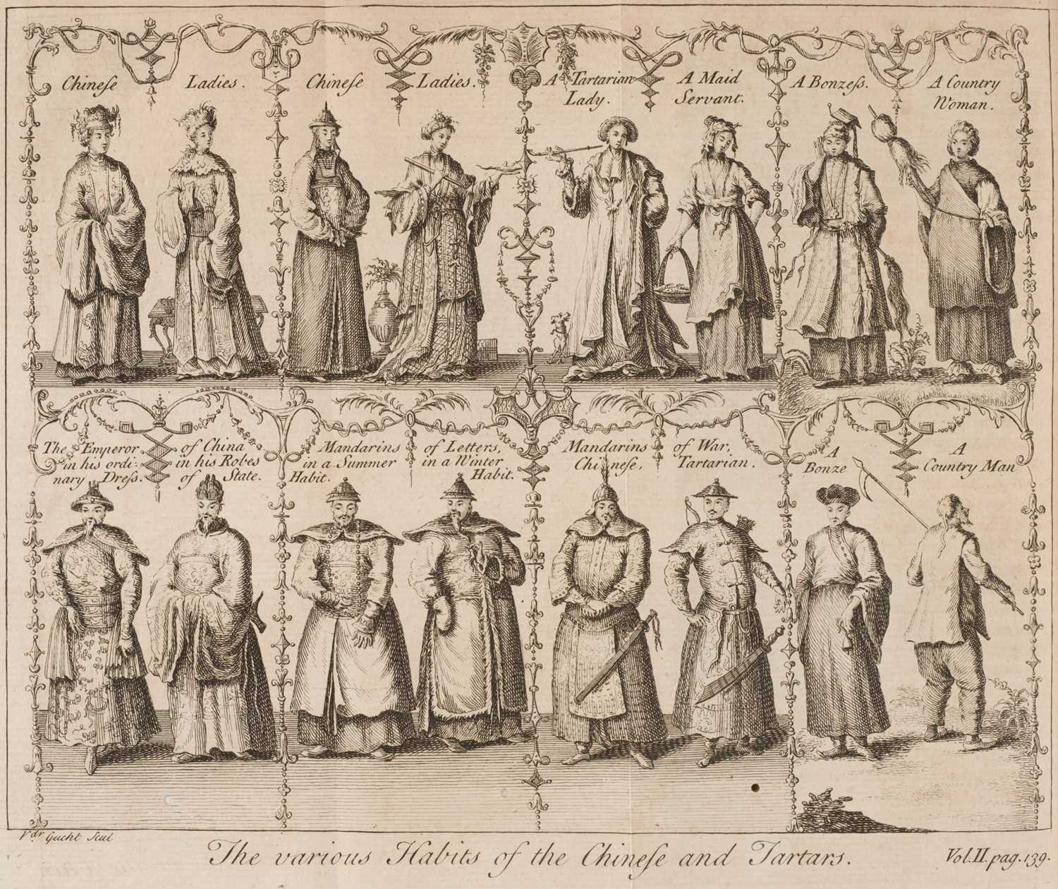 Lot 24 - Du Halde (Jean-Baptiste). The General History of China, 4 vols, 1st ed, 1736