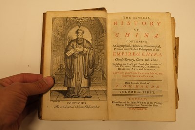 Lot 24 - Du Halde (Jean-Baptiste). The General History of China, 4 vols, 1st ed, 1736