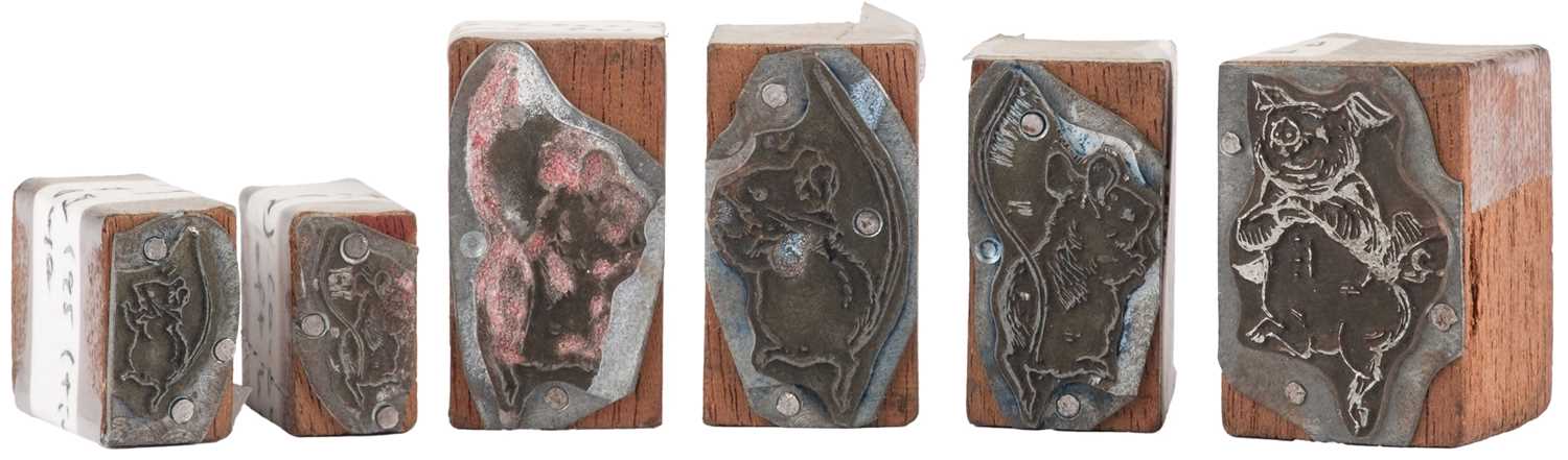 Lot 88 - Printing Blocks. The Fairy Caravan printing blocks, 1952