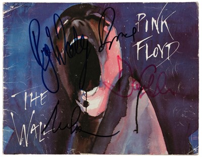 Lot 308 - Pink Floyd. A signed programme for Pink Floyd The Wall (at Earl’s Court, London, 13-17 June 1931)