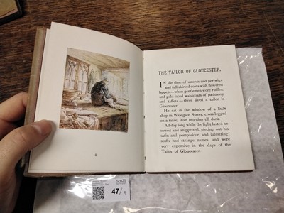 Lot 47 - Potter (Beatrix). The Tale of Two Bad Mice, 1st American edition, 1908, & 2 others, in glassine