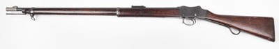 Lot 365 - Rifle. A Victorian Enfield Martini-Henry Mk V rifle dated 1887, serial number 672