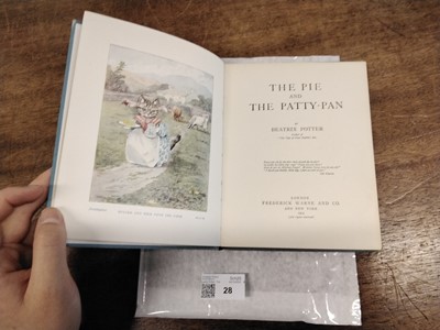 Lot 28 - Potter (Beatrix). The Pie and The Patty-Pan, 1st deluxe edition, 1905