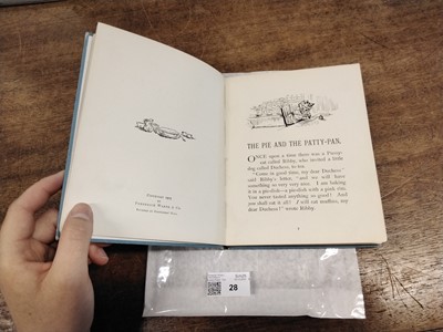 Lot 28 - Potter (Beatrix). The Pie and The Patty-Pan, 1st deluxe edition, 1905