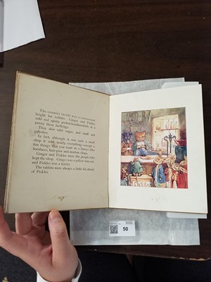 Lot 50 - Potter (Beatrix). Ginger & Pickles, 1st edition, 1909, inscribed by the author