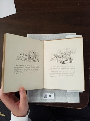 Lot 50 - Potter (Beatrix). Ginger & Pickles, 1st edition, 1909, inscribed by the author