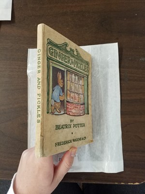 Lot 50 - Potter (Beatrix). Ginger & Pickles, 1st edition, 1909, inscribed by the author
