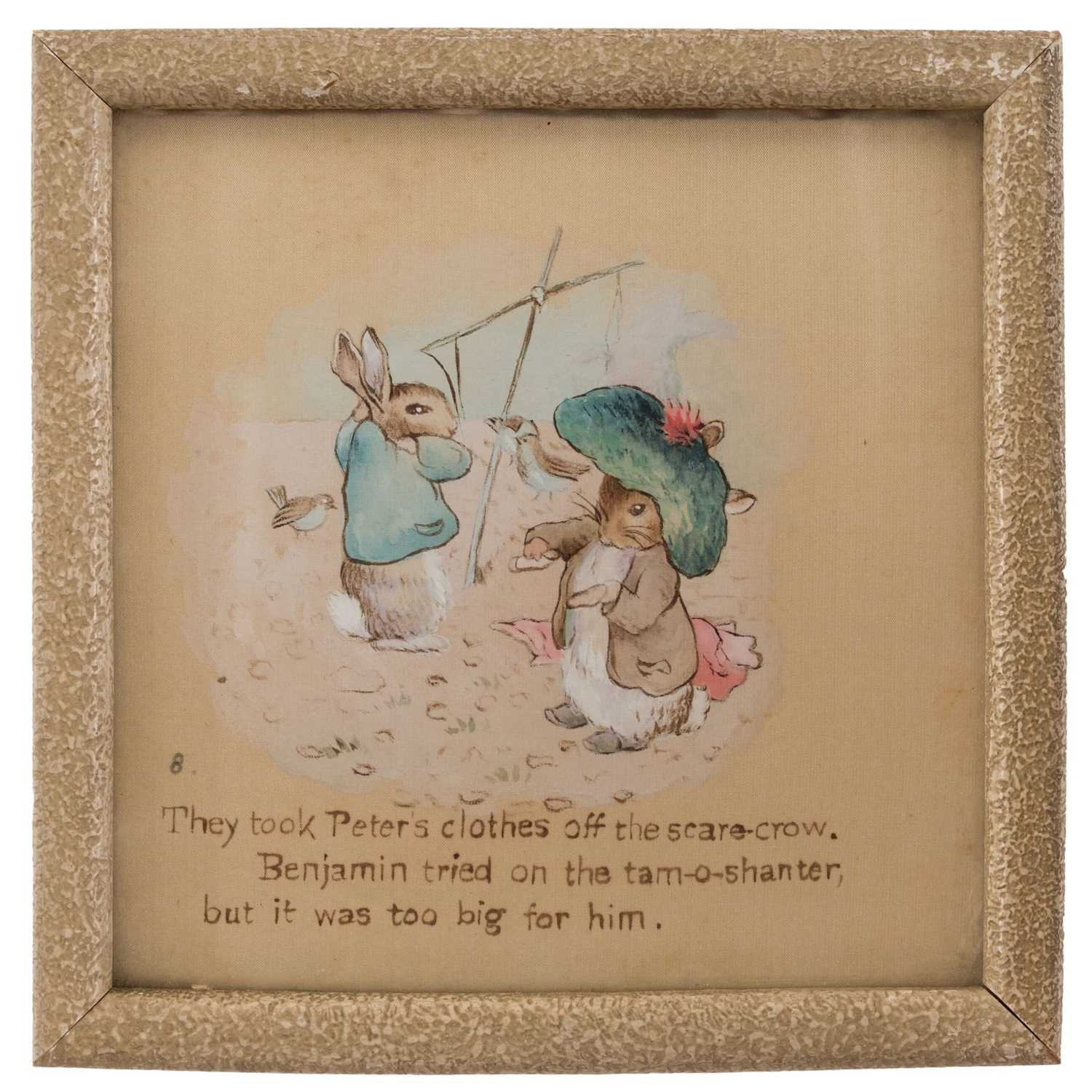 Lot 119 - Potter (Beatrix Helen, 1866-1943). A pair of original illustrations from The Tale of Benjamin Bunny