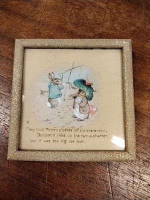 Lot 119 - Potter (Beatrix Helen, 1866-1943). A pair of original illustrations from The Tale of Benjamin Bunny