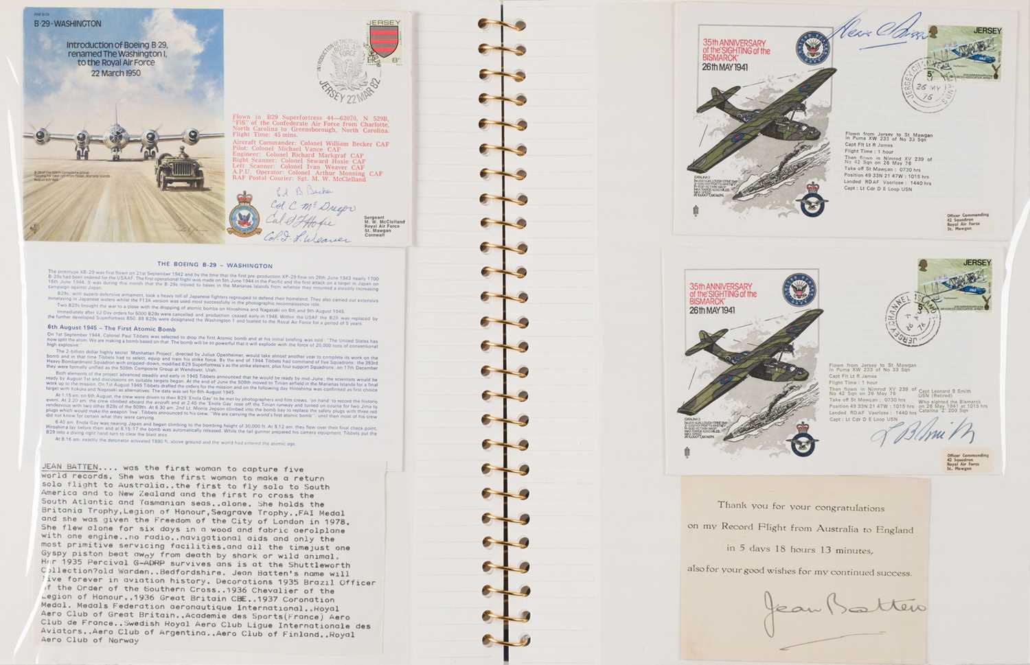 Lot 2 - Aviation Autographs. An extensive collection of signatures