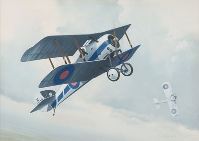 Lot 161 - Woodcock (Keith, 1940 -). Sopwith Snipes of 32 Squadron, 1924, watercolour and gouache