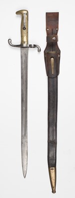 Lot 374 - Bayonet. A Prussian M1871 sword bayonet, circa 1871-84