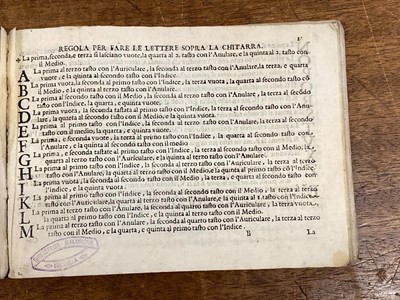 Lot 270 - Micheli (Antonino di, 1615-1680). La Nuova Chitarra di Regole..., 1st edition, Palermo, 1680