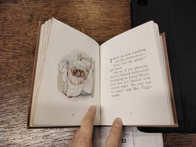 Lot 32 - Potter (Beatrix). The Tale of Mrs. Tiggy-Winkle, 1st deluxe edition, 1905