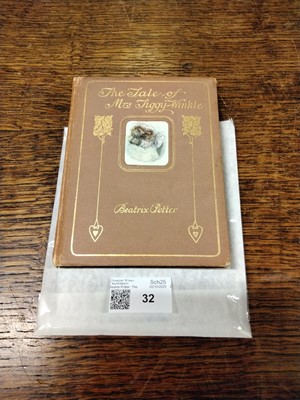 Lot 32 - Potter (Beatrix). The Tale of Mrs. Tiggy-Winkle, 1st deluxe edition, 1905