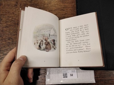 Lot 32 - Potter (Beatrix). The Tale of Mrs. Tiggy-Winkle, 1st deluxe edition, 1905