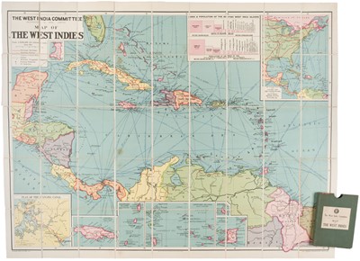 Lot 142 - West Indies. Map of the West Indies..., circa 1921