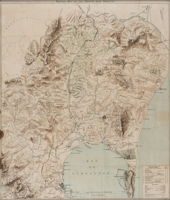 Lot 107 - Gibraltar. Stanford (publishers), Hunting Map of the Country near Gibraltar, circa 1907