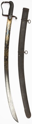 Lot 407 - Sword. A good 1796 Light Cavalry sabre by E Gill