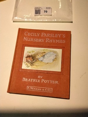 Lot 70 - Potter (Beatrix). Cecily Parsley's Nursery Rhymes, 1st edition, circa 1922