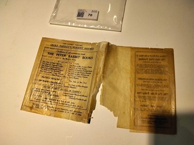 Lot 70 - Potter (Beatrix). Cecily Parsley's Nursery Rhymes, 1st edition, circa 1922