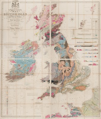 Lot 88 - British Isles. Knipe (James A.) Geological Map of the British Isles..., 1848