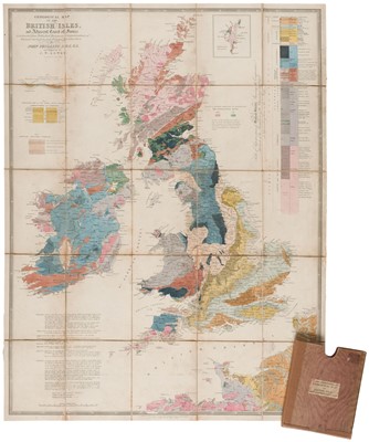 Lot 91 - British Isles. Phillips, (John), Geological Map of the British Isles, 1849