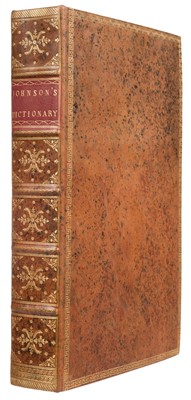 Lot 282 - Johnson (Samuel). A Dictionary of the English Language, Harrison's edition, 1786