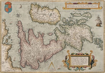 Lot 90 - British Isles. Ortelius (Abraham), Angliae, Scotiae et Hiberniae sive Britannicar..., [1573]